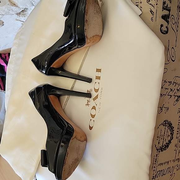 Coach Patent Stillettos - Picture 2 of 5